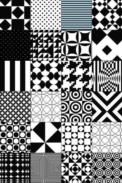 Abstract Quilt Pattern by Nordic Print Studio multi panel art