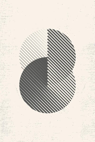 Mid Century Modern Geometry I by Nordic Print Studio framed canvas print