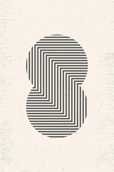 Mid Century Modern Geometry II by Nordic Print Studio framed canvas print