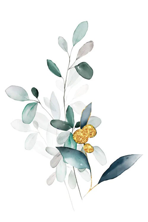 Minimalist Botanical Florals - Sage by Nordic Print Studio wall art