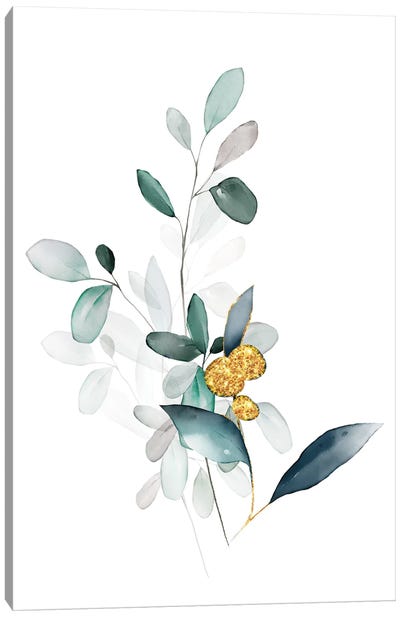 Minimalist Botanical Florals - Sage Canvas Art Print