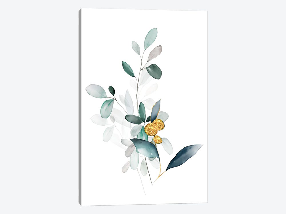 Minimalist Botanical Florals - Sage by Nordic Print Studio 1-piece Canvas Wall Art