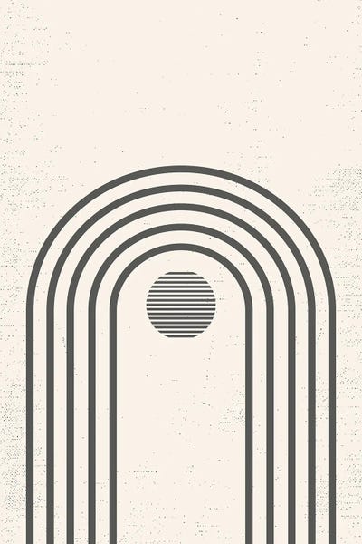 Mid Century Abstract Rainbow