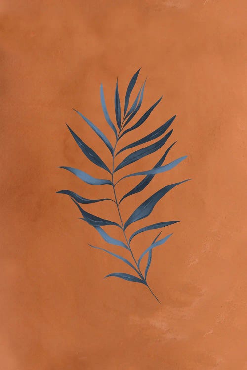 Terracotta Monstera Leaf by Nordic Print Studio wall art