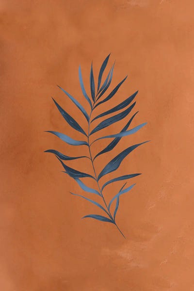 Monsteras: Terracotta Monstera Leaf by Nordic Print Studio