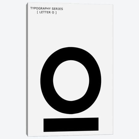 Typography Series Letter O Canvas Print #NPS144} by Nordic Print Studio Canvas Artwork