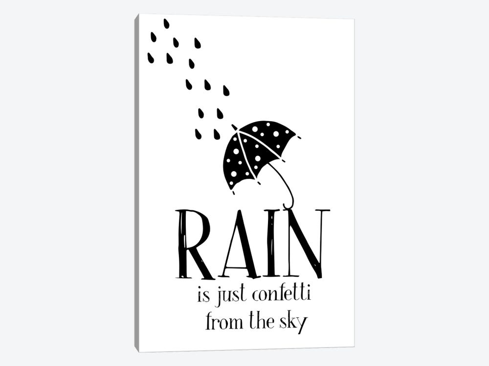 Rain Is Just Confetti From The Sky by Nordic Print Studio 1-piece Canvas Print