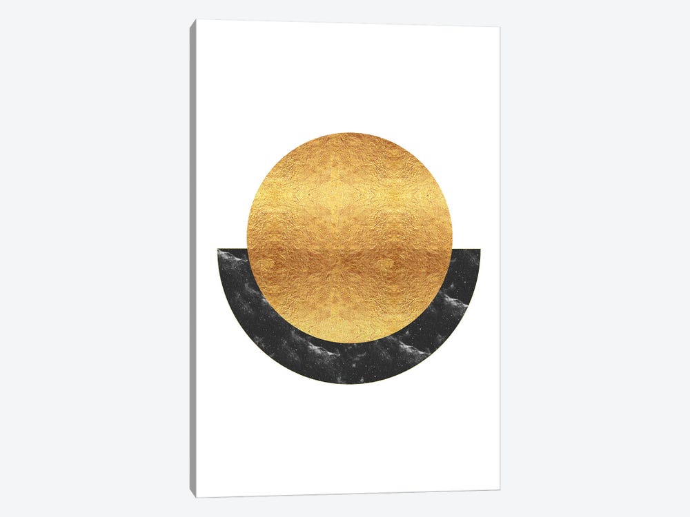 New Gold Sun Rising Abstract by Nordic Print Studio 1-piece Art Print