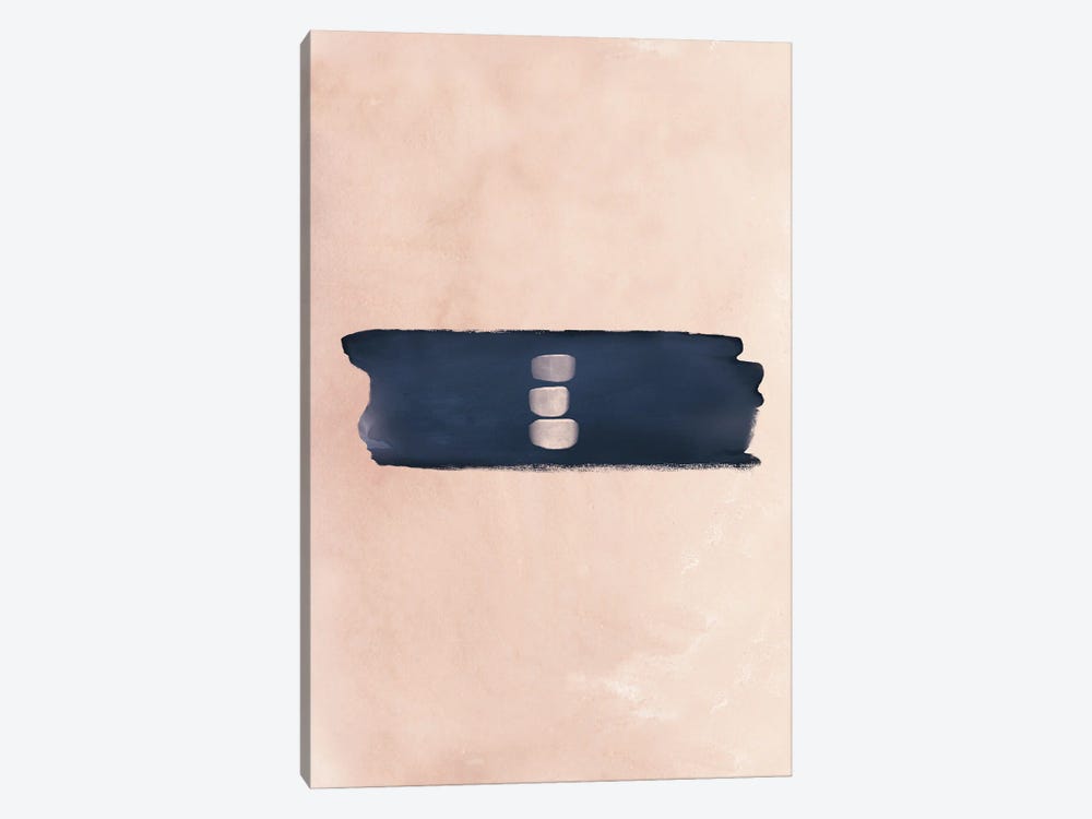 Abstract Study Blush & Navy Blue II by Nordic Print Studio 1-piece Art Print