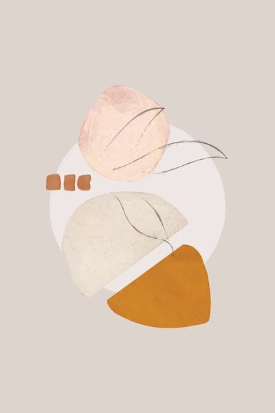 Abstract Print Study II by Nordic Print Studio canvas print