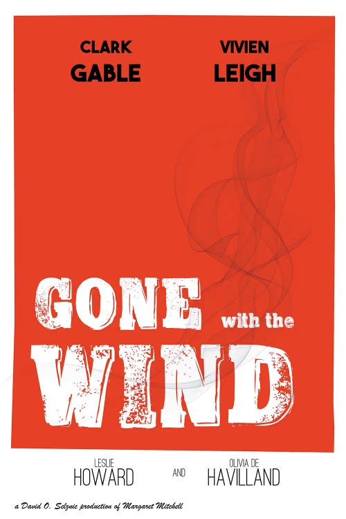 Gone With The Wind Alternative Movie Poster