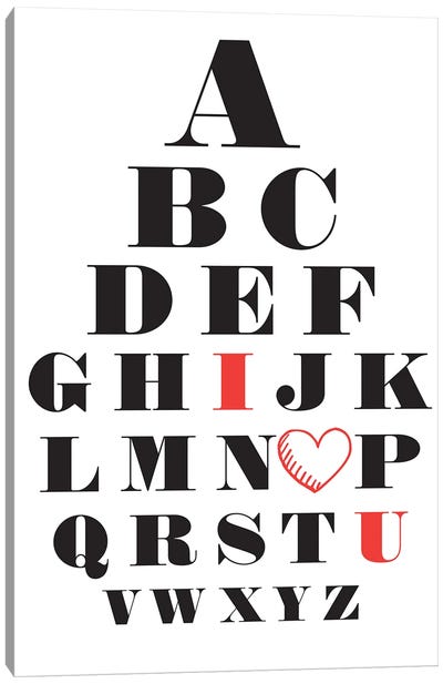 Love Alphabet Canvas Art Print - Full Alphabet Art