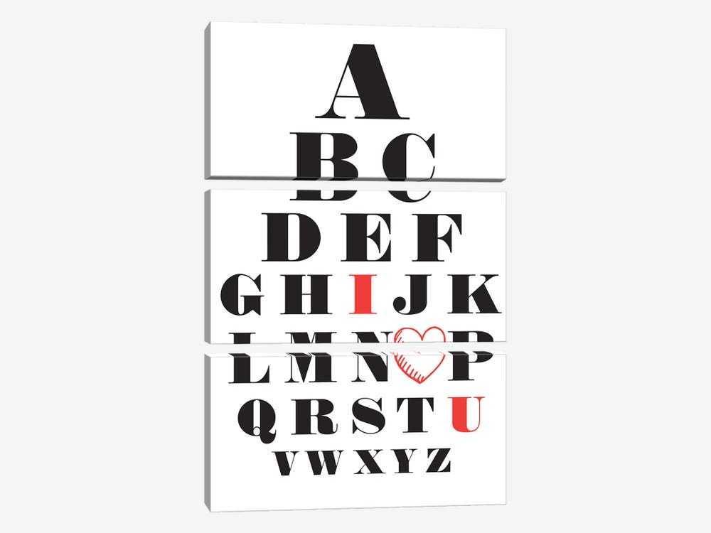 Love Alphabet by Nordic Print Studio 3-piece Art Print