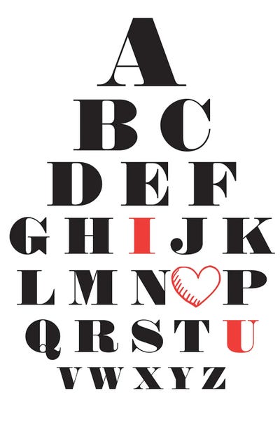 Full Alphabet: Love Alphabet by Nordic Print Studio