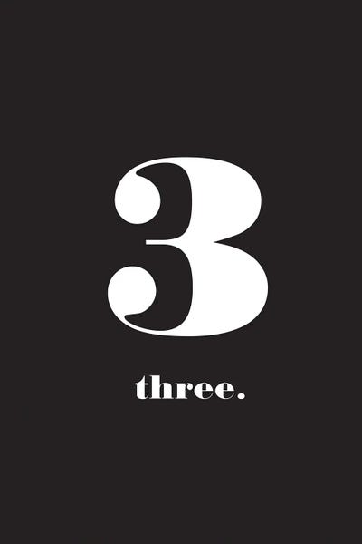 Kids Educational Art: No. 3 - Typography Print by Nordic Print Studio