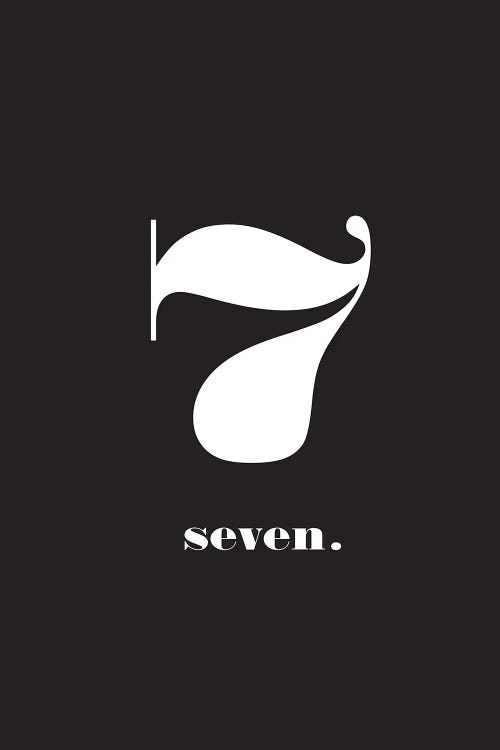No. 7 - Typography Print by Nordic Print Studio wall art