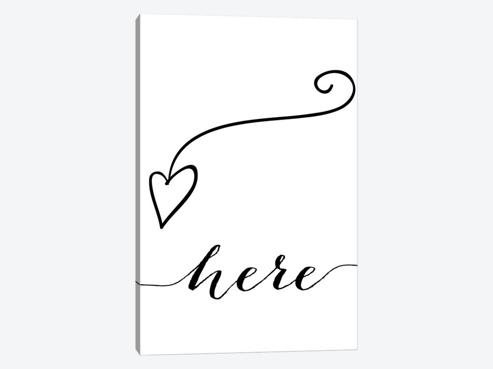 Here by Nordic Print Studio 1-piece Canvas Wall Art
