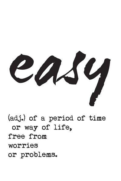 Easy Definition by Nordic Print Studio canvas print