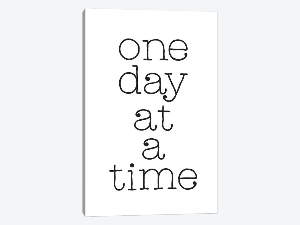 One Day At A Time Inspirational Quote by Nordic Print Studio 1-piece Canvas Art
