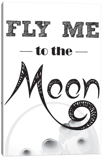 Fly Me To The Moon Canvas Art Print - Pre-K & Kindergarten