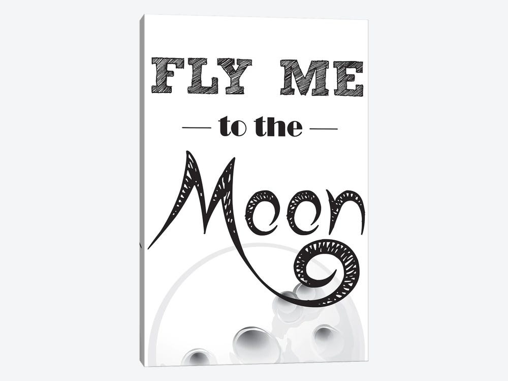 Fly Me To The Moon by Nordic Print Studio 1-piece Art Print