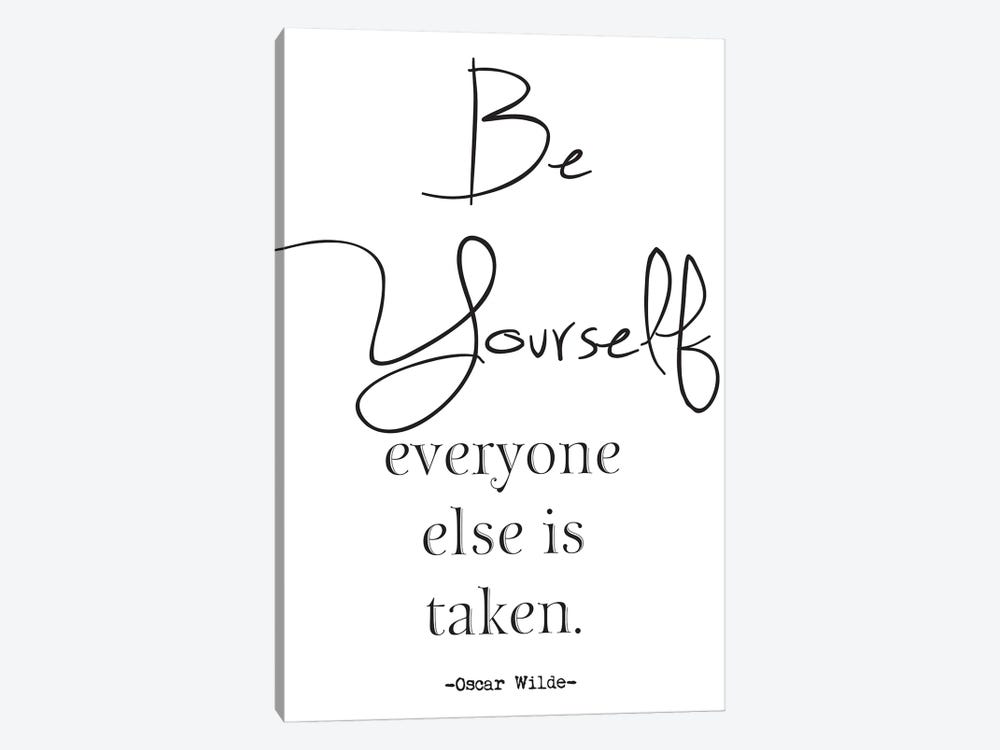 Be Yourself Inspirational by Nordic Print Studio 1-piece Canvas Artwork