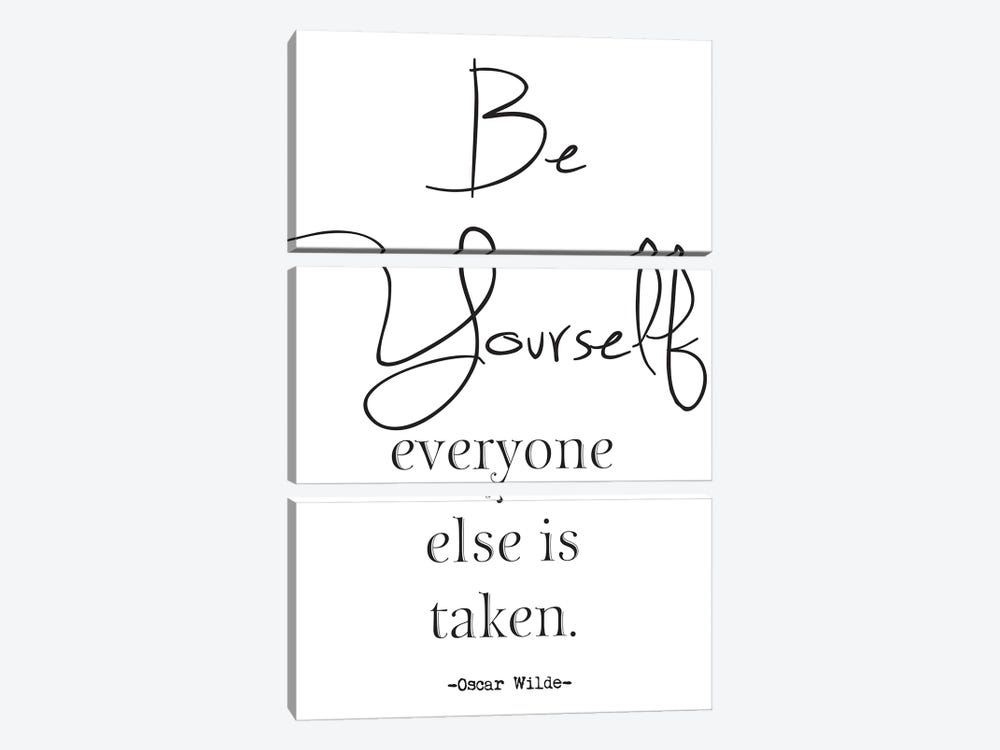 Be Yourself Inspirational by Nordic Print Studio 3-piece Canvas Artwork