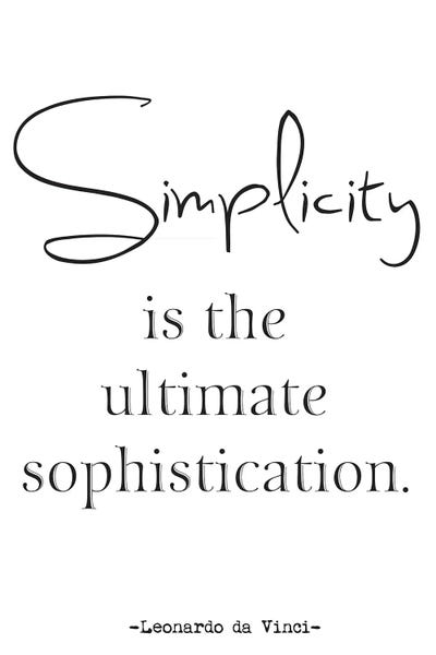 Simplicity Inspirational