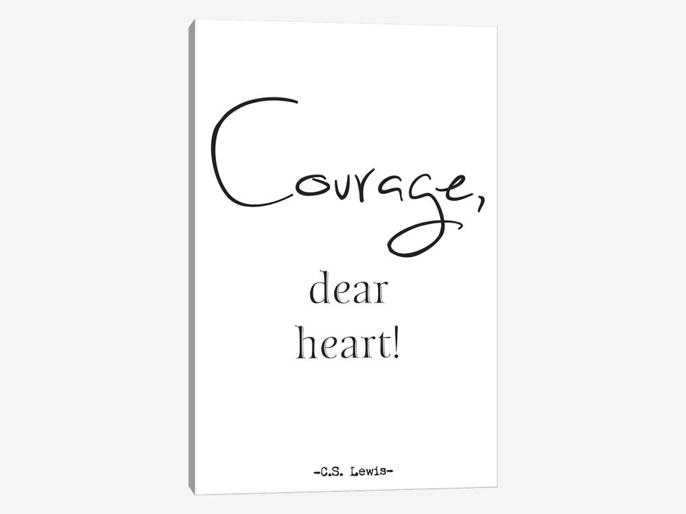 Courage, Dear Heart! by Nordic Print Studio 1-piece Canvas Print