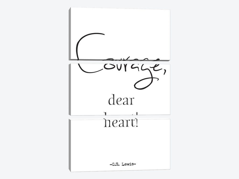 Courage, Dear Heart! by Nordic Print Studio 3-piece Canvas Art Print