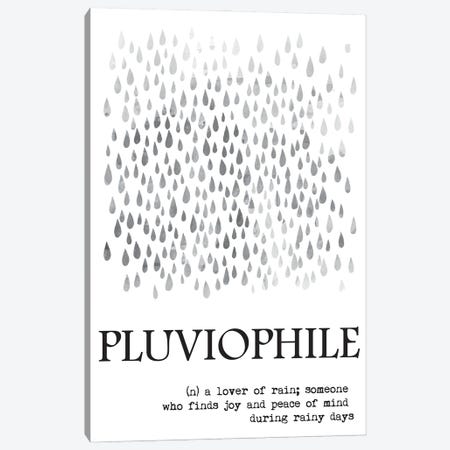 Pluviophile Definition Canvas Print #NPS51} by Nordic Print Studio Canvas Art Print