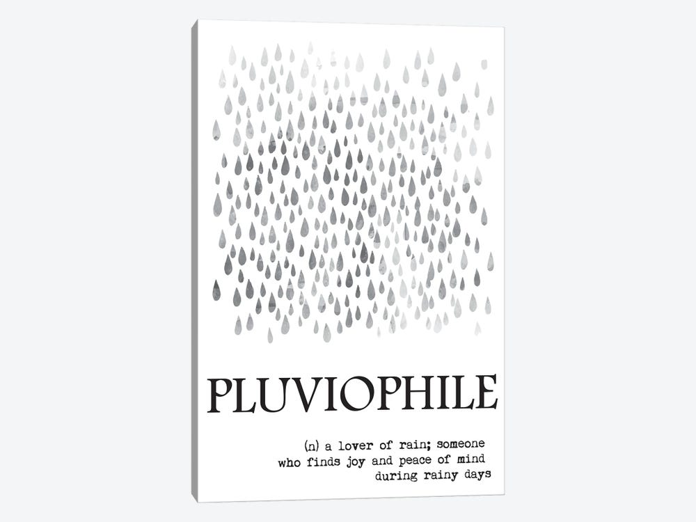 Pluviophile Definition by Nordic Print Studio 1-piece Canvas Artwork