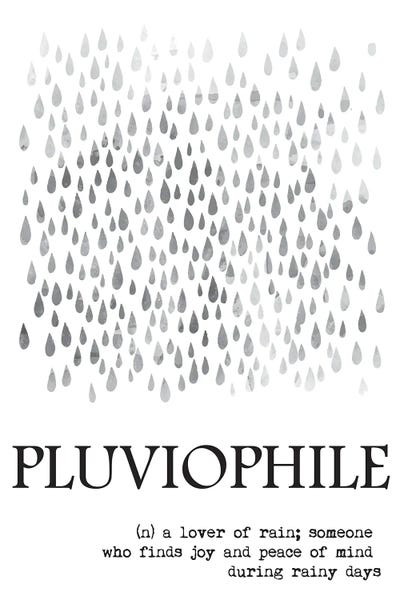Rain: Pluviophile Definition by Nordic Print Studio