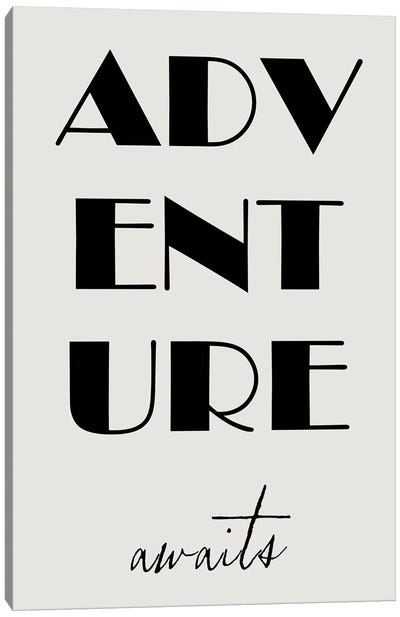 Adventure Awaits Canvas Art Print - Nordic Print Studio