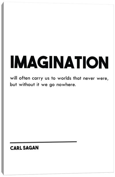 Imagination - Carl Sagan Quote Canvas Art Print