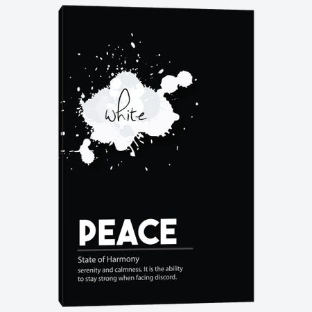 Peace Definition Canvas Print #NPS62} by Nordic Print Studio Canvas Art
