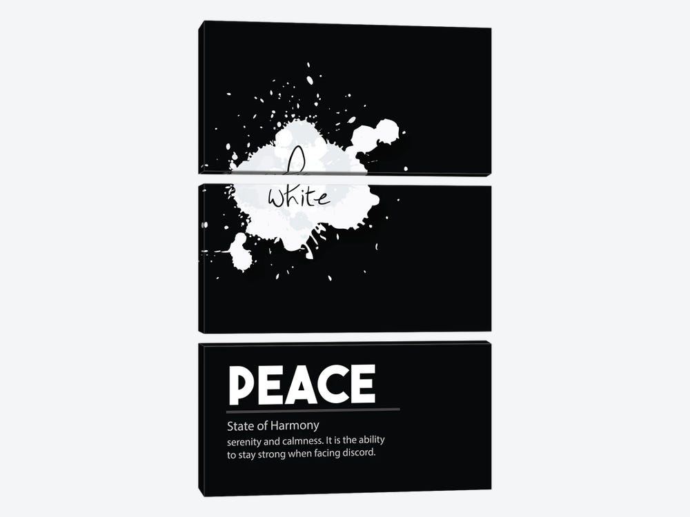 Peace Definition by Nordic Print Studio 3-piece Canvas Wall Art