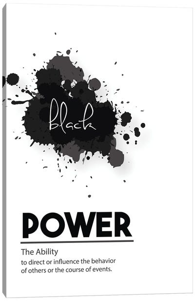 Power Definition Canvas Art Print