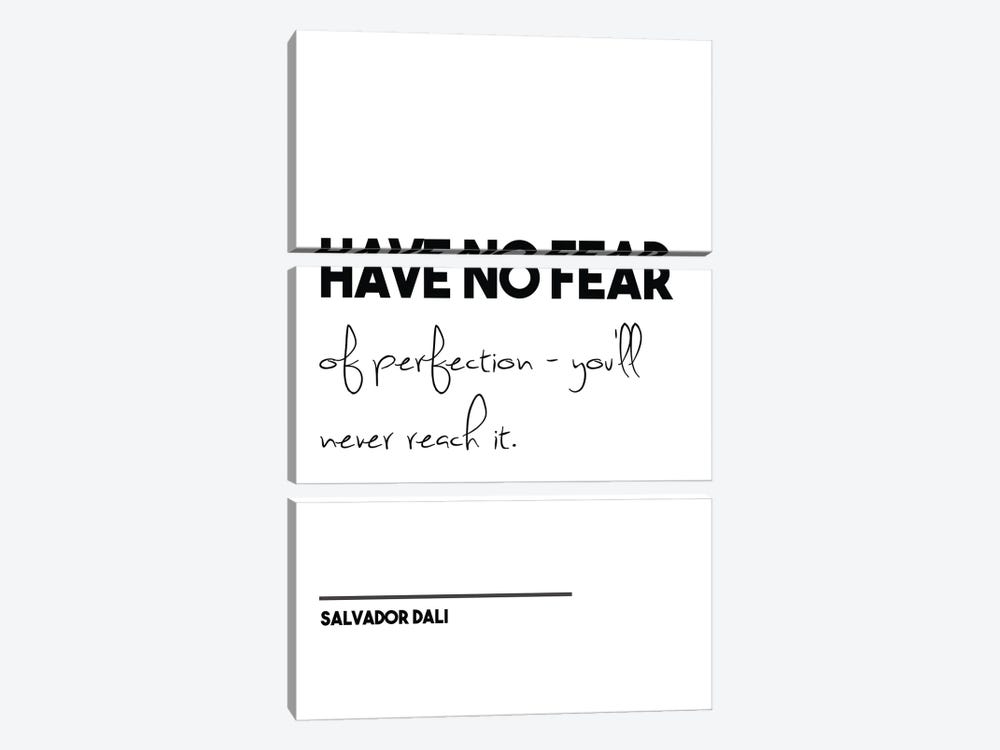 Have No Fear - Salvador Dali Funny Quote by Nordic Print Studio 3-piece Canvas Artwork