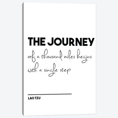 The Journey - Lao Tzu Quote Canvas Print #NPS65} by Nordic Print Studio Art Print