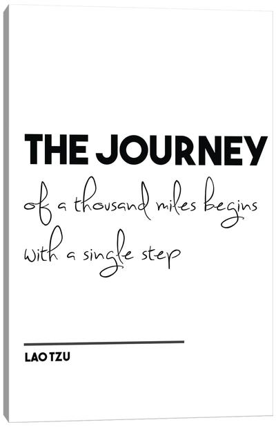 The Journey - Lao Tzu Quote Canvas Art Print - Nordic Print Studio