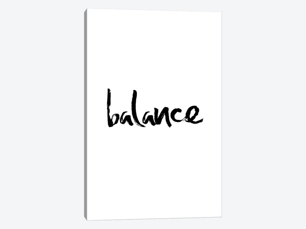 Balance Minimalistic Calligraphy by Nordic Print Studio 1-piece Art Print