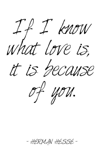 Herman Hesse Love Quote