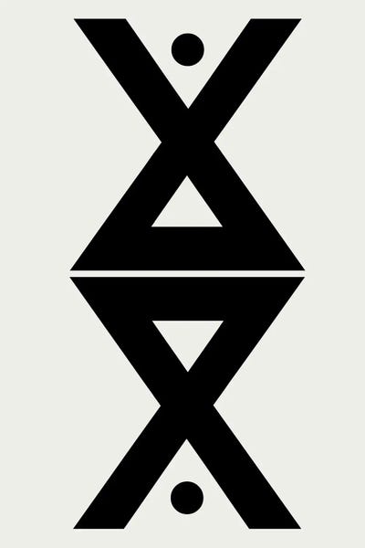 Black & White Patterns: Abstract Geometric Symmetry by Nordic Print Studio