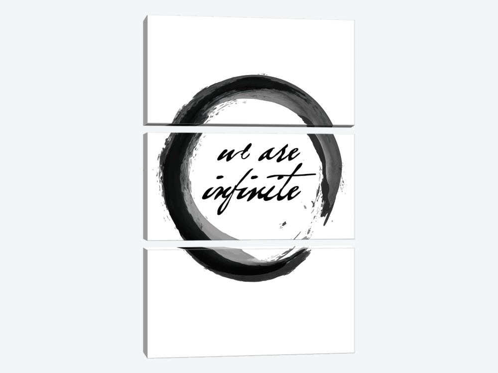 We Are Infinite - Minimalist Calligraphy by Nordic Print Studio 3-piece Art Print