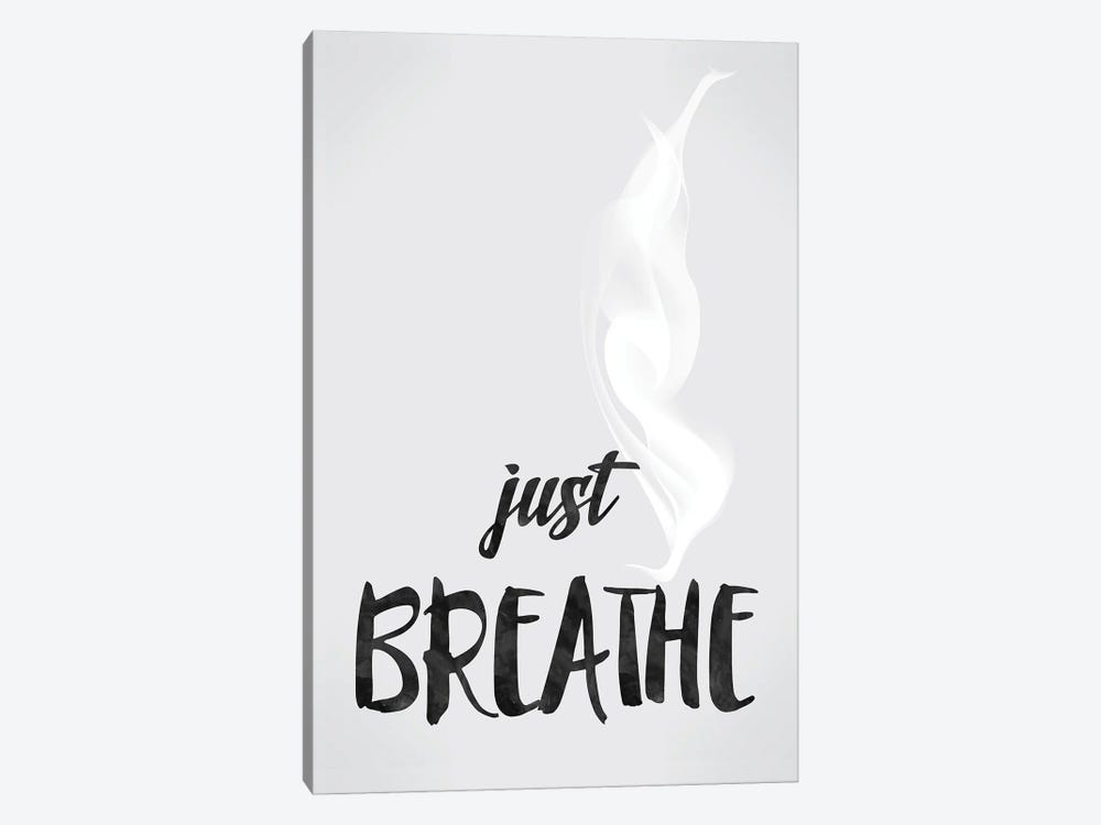 Just Breathe - Inspirational by Nordic Print Studio 1-piece Canvas Artwork