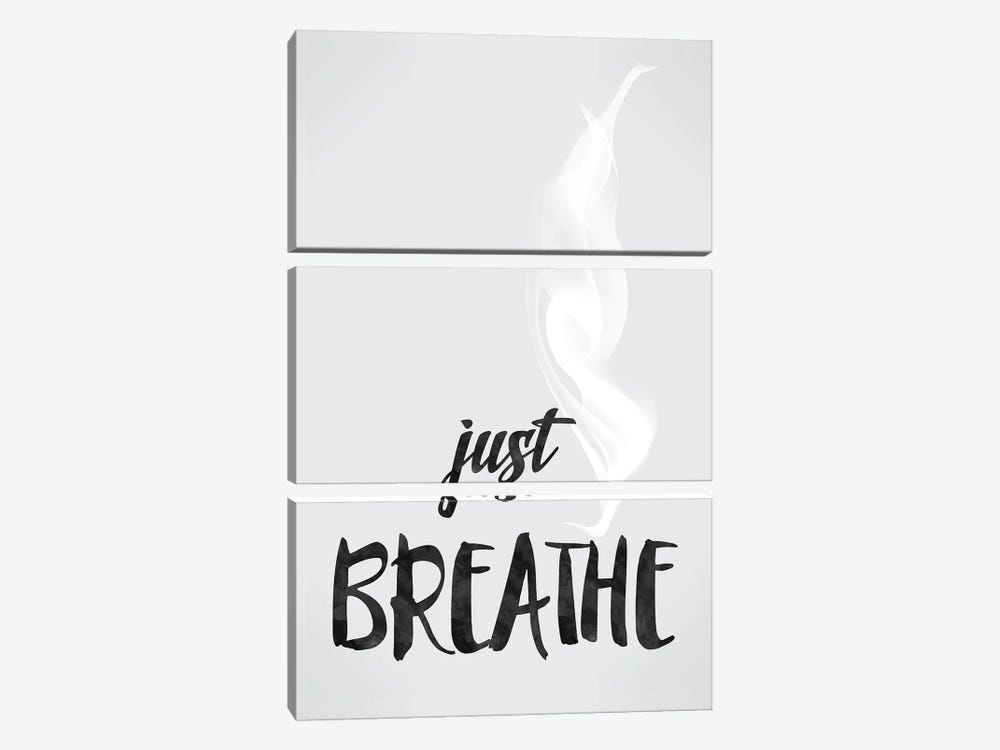 Just Breathe - Inspirational by Nordic Print Studio 3-piece Canvas Wall Art