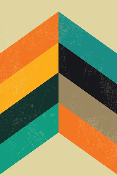 Chevron: Mid Century Chevron Print by Nordic Print Studio