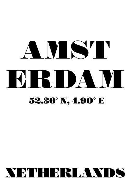 Amsterdam - Coordinates