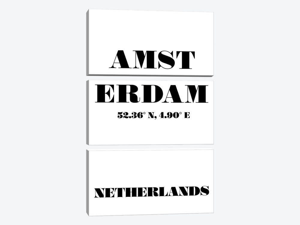 Amsterdam - Coordinates by Nordic Print Studio 3-piece Canvas Wall Art